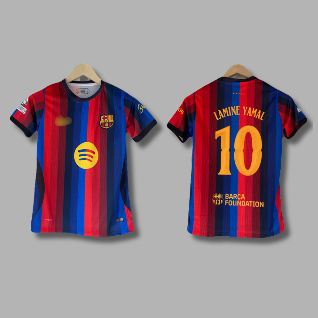 Lamine Yamal Barcelona 2026-27 Home Half Sleeve Embroidery- P2388 | Jersey Kada