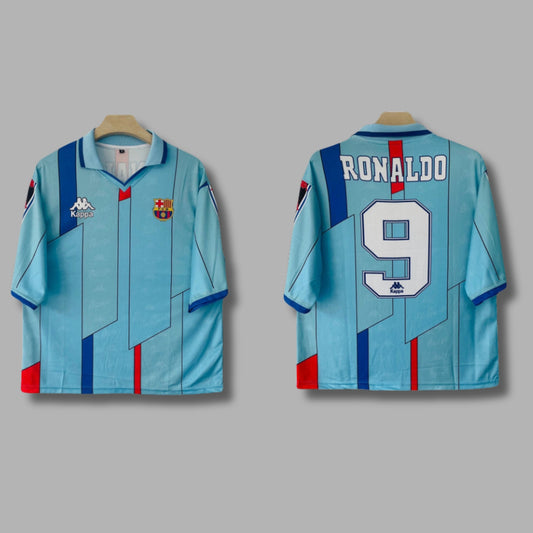 Barcelona Ronaldo Nazario Away 1998 Five sleeve Collar Sublimation P1768| Jersey Kada