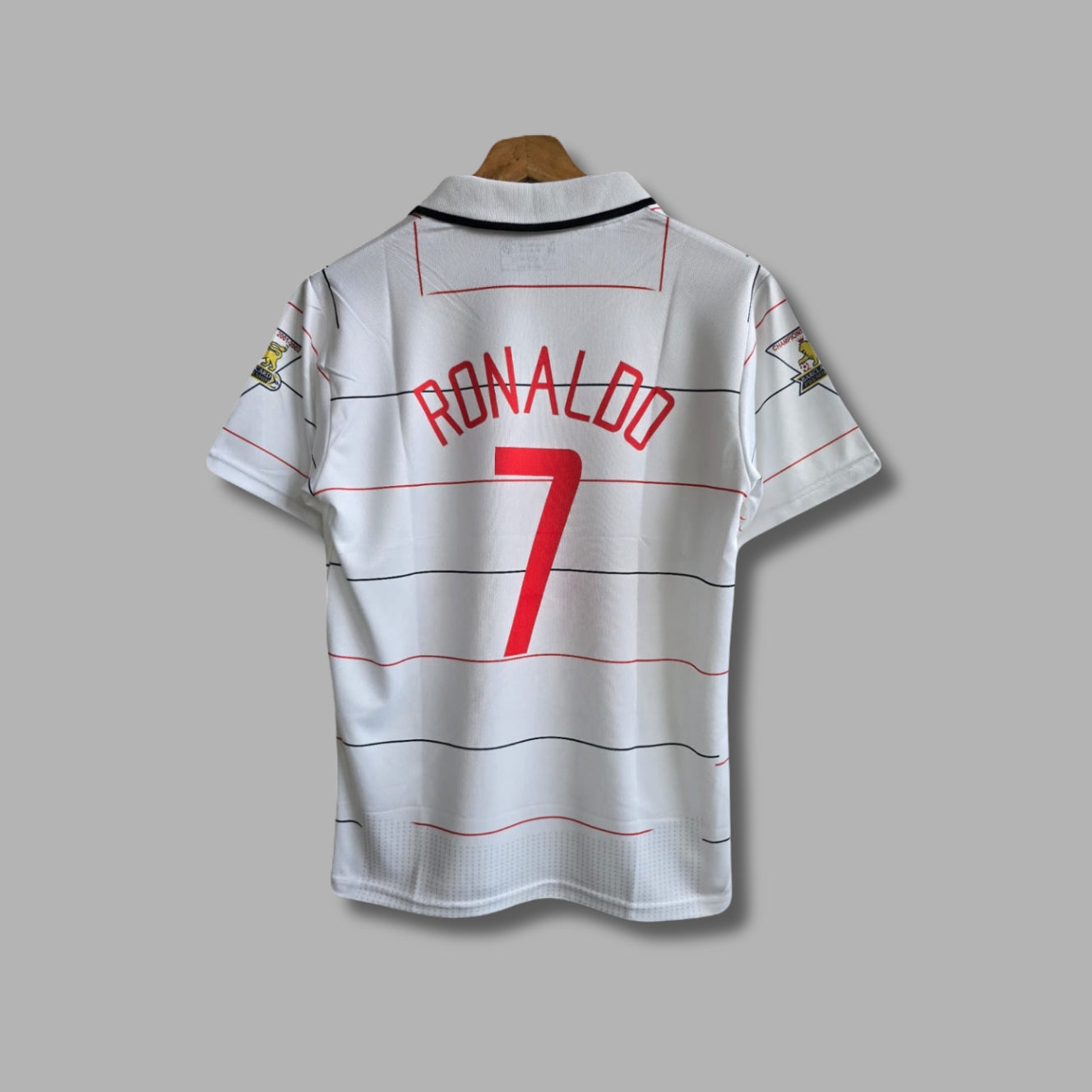 Man United 2003/05 third kit Ronaldo Half Sleeve Collar Embroidery -P233 | Jersey Kada
