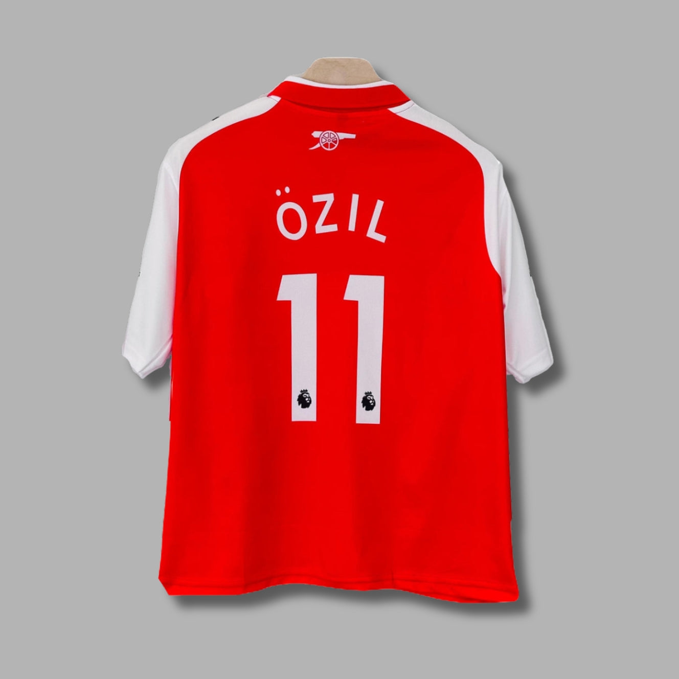 Arsenal 2017-18 Home Kit Ozil Collar Five Sleeve Sublimation  | Jersey Kada