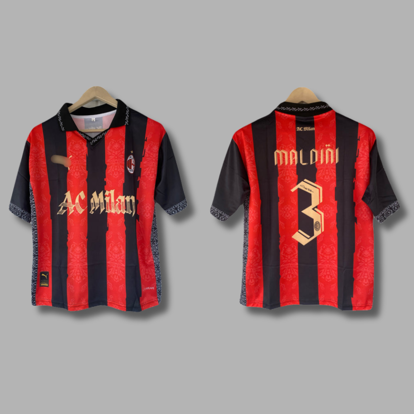 Maldini Ac Milan Five Sleeve Collar Sublimation- P2217 | Jersey Kada