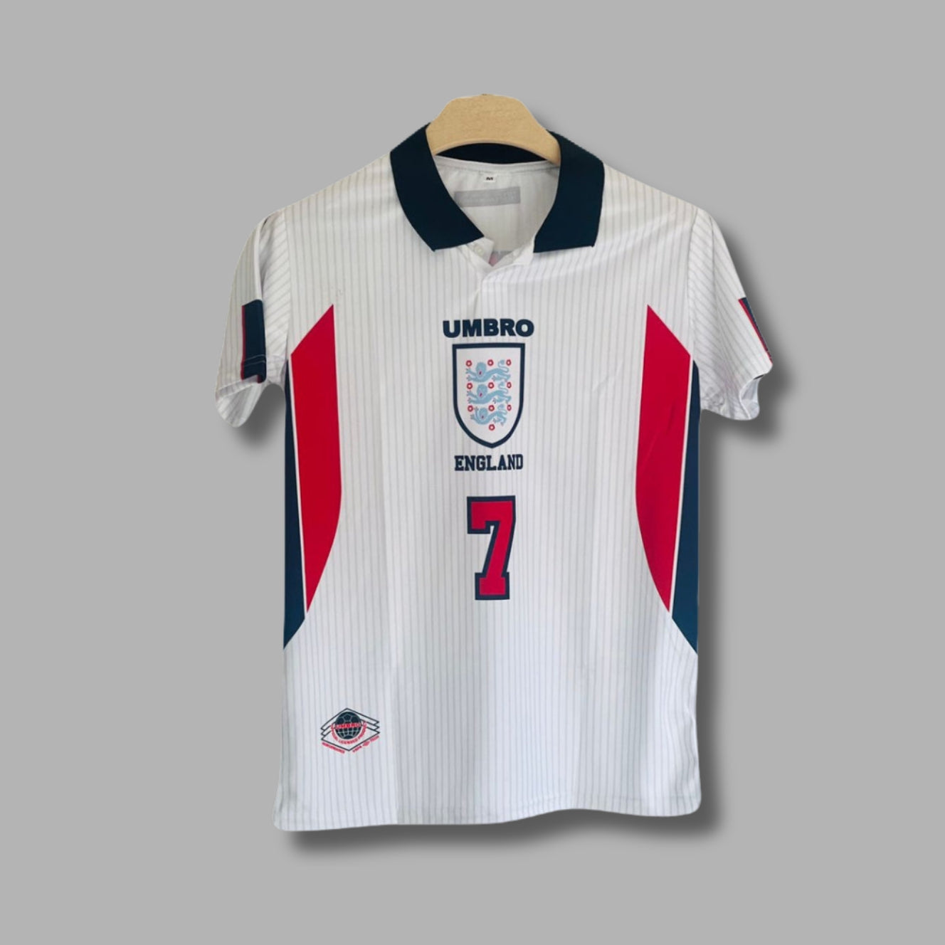 England 1998 Beckham Half Sleeve Collar Sublimation P358 | Jersey Kada