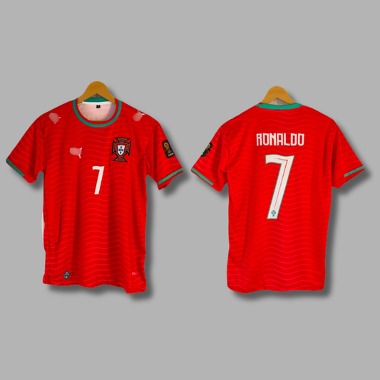 Ronaldo Portugal 2026 World Cup Home Half Sleeve Embroidery - P2377 | Jersey Kada