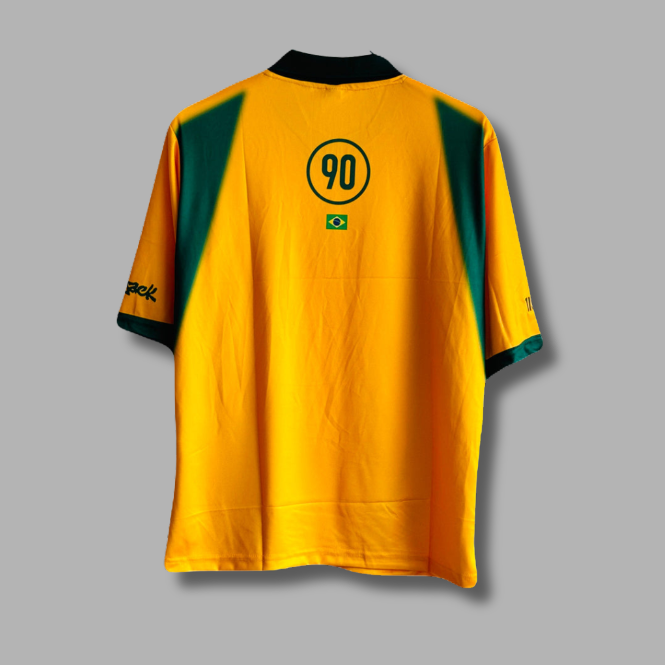 Brazil Special Edition Plain Back Five Sleeve Collar Embroidery- P2331 | Jersey Kada