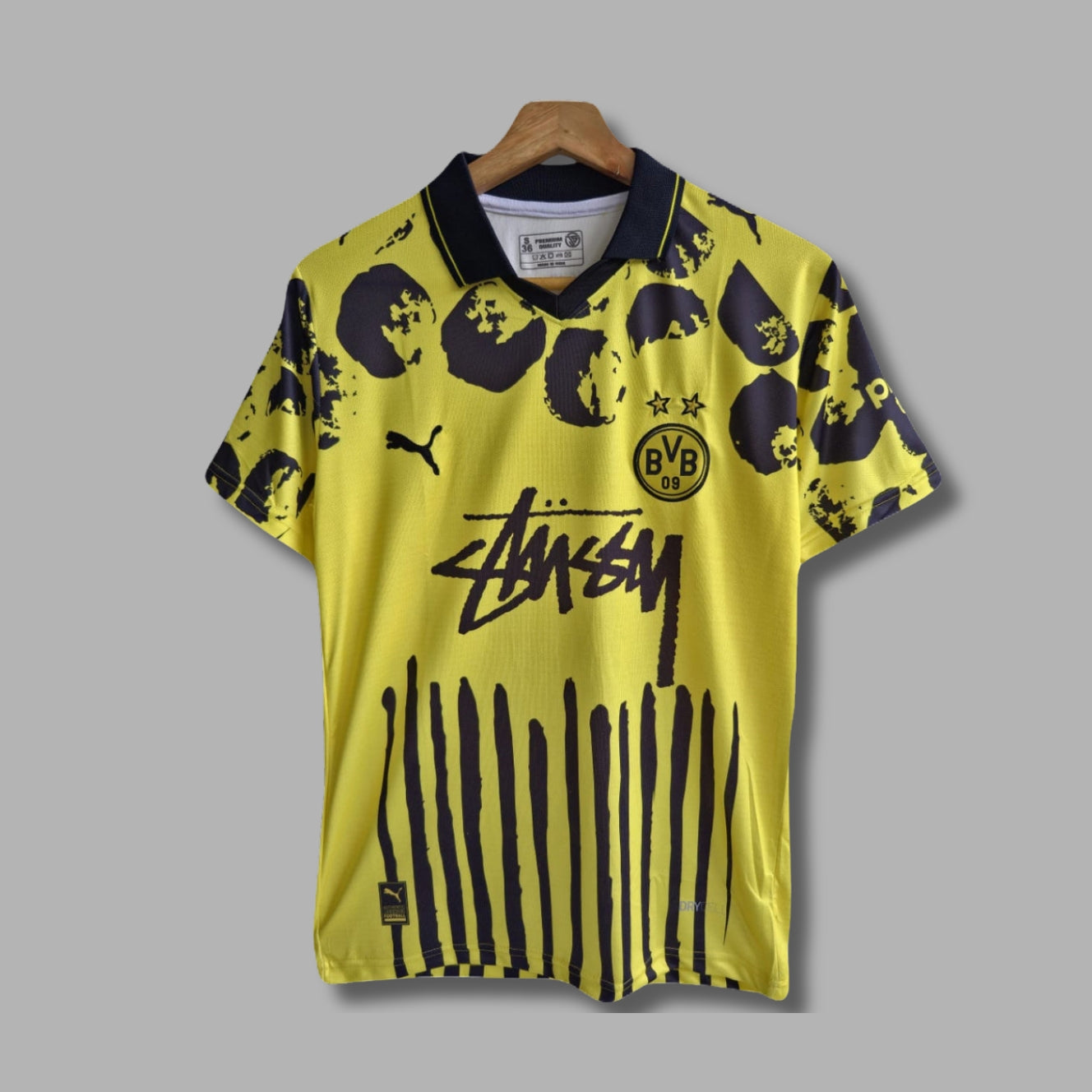 Puma Borussia Dortmund 2025-26 Cup Kit Half Sleeve Collar Embroidery -P83 | Jersey Kada