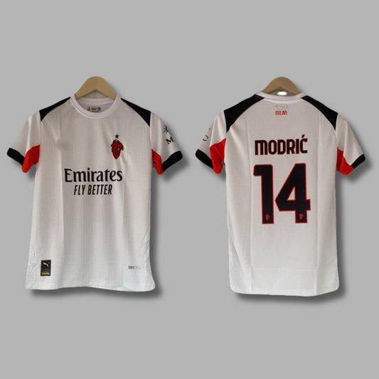 Ac Milan 2025/26 Away Modric Half Sleeve Embroidery - P2086 | Jersey Kada