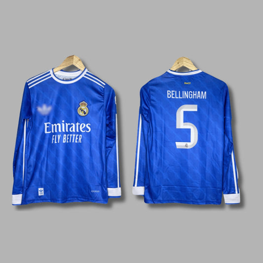 Real Madrid 2025-26 Third kit  Bellingham Full Sleeve Embroidery P1558| Jersey Kada