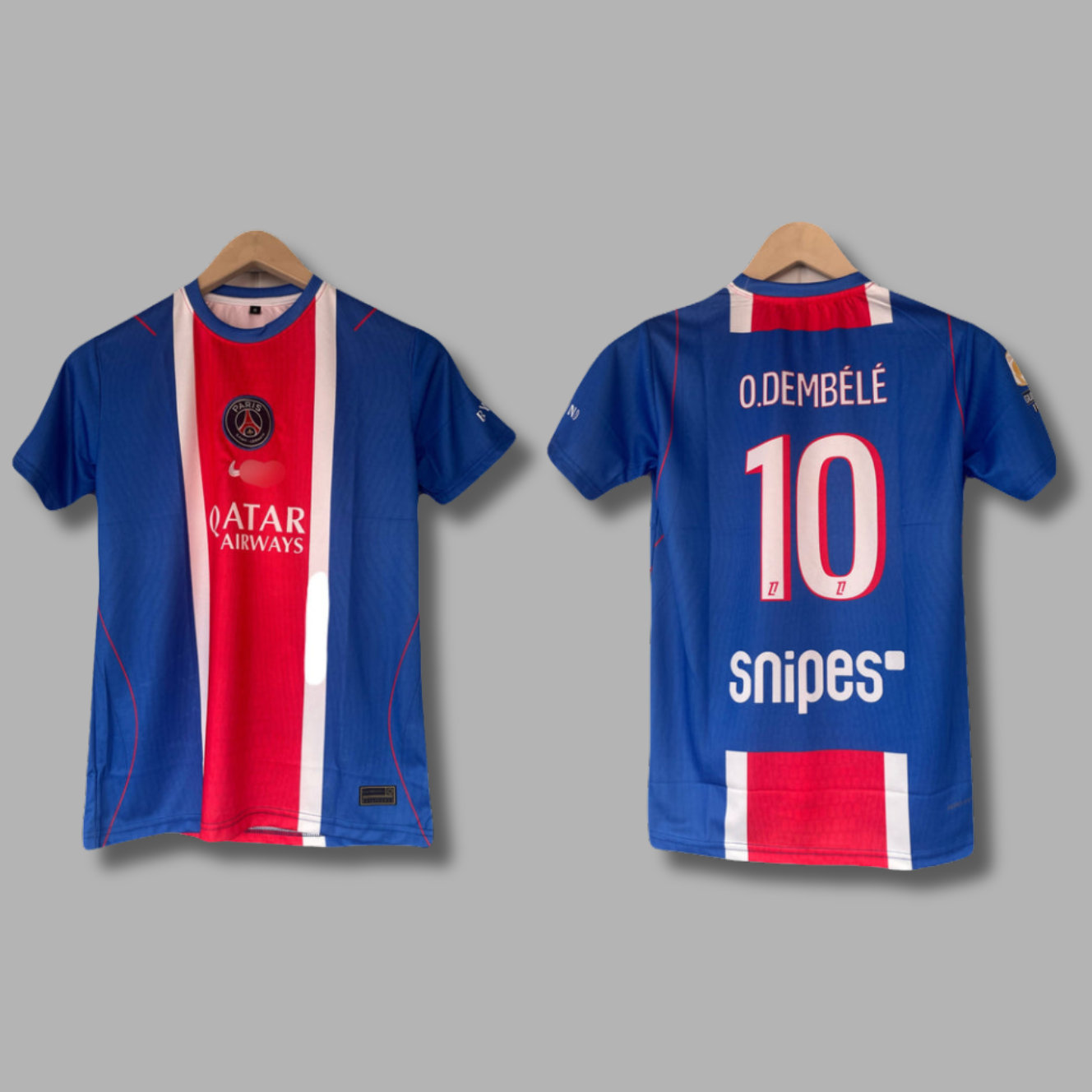 Dembele PSG 2026-27 Home Half Sleeve Embroidery - P2295 | Jersey Kada