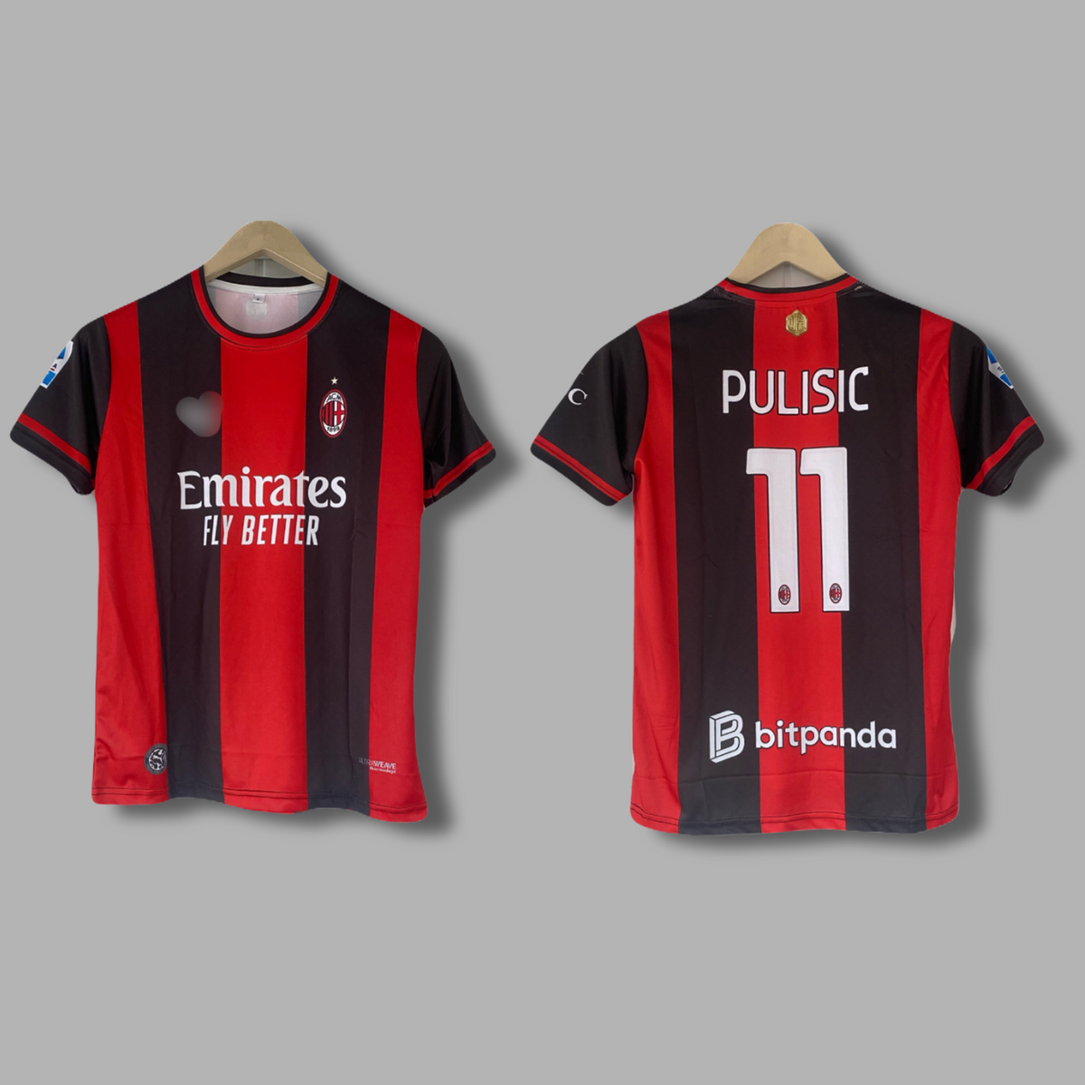 Pulisic Ac milan 2026/27 Season Kit Half Sleeve Sublimation -  P2333 | Jersey Kada