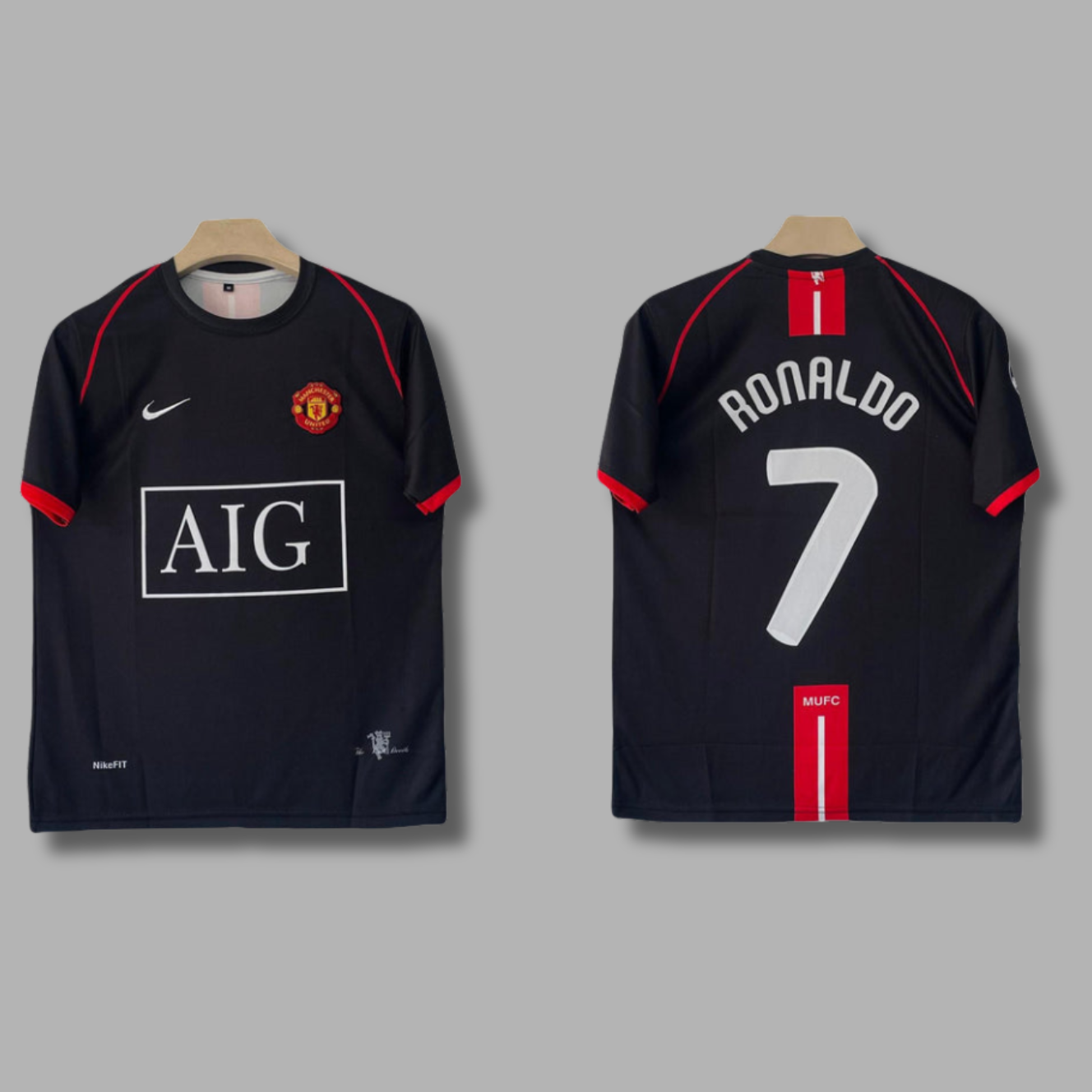 Ronaldo Manchester United 2008 Away Half Sleeve Embroidery- P2438 | Jersey Kada