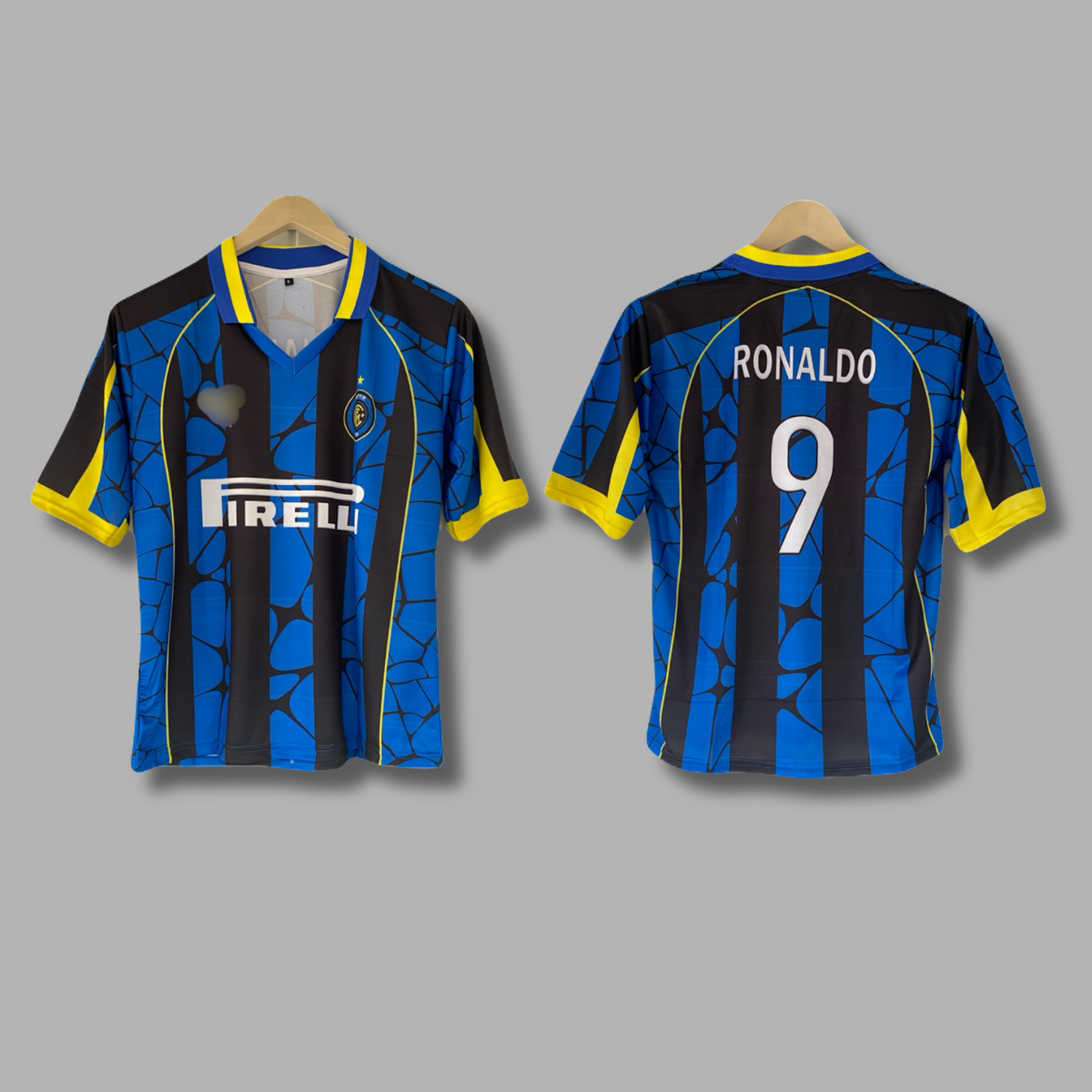 Ronaldo Inter Milan Home kit Five sleeve Collar Sublimation- P2559 | Jersey Kada