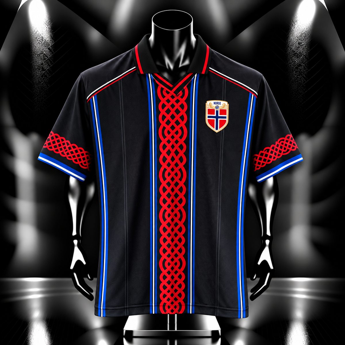 Halland Norway Away kit Five sleeve Collar Sublimation - P2545 | Jersey Kada