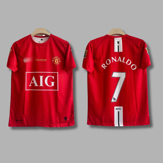 Man United Ronaldo 2008 Vintage UCL Final Edition Half sleeve Sublimation P15 | Jersey Kada