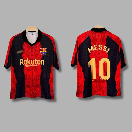Barcelona Special Edition Messi Collar Five Sleeve Sublimation P1868 | Jersey Kada