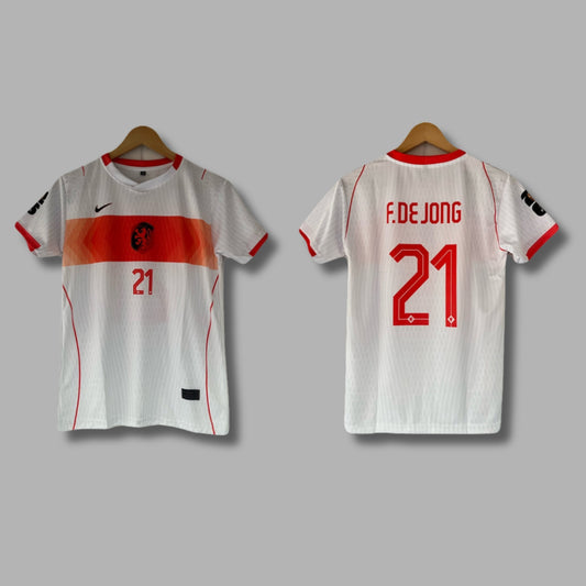 Netherland 2026 Worldcup Away  Dejong Half Sleeve Sublimation P1547| Jersey Kada