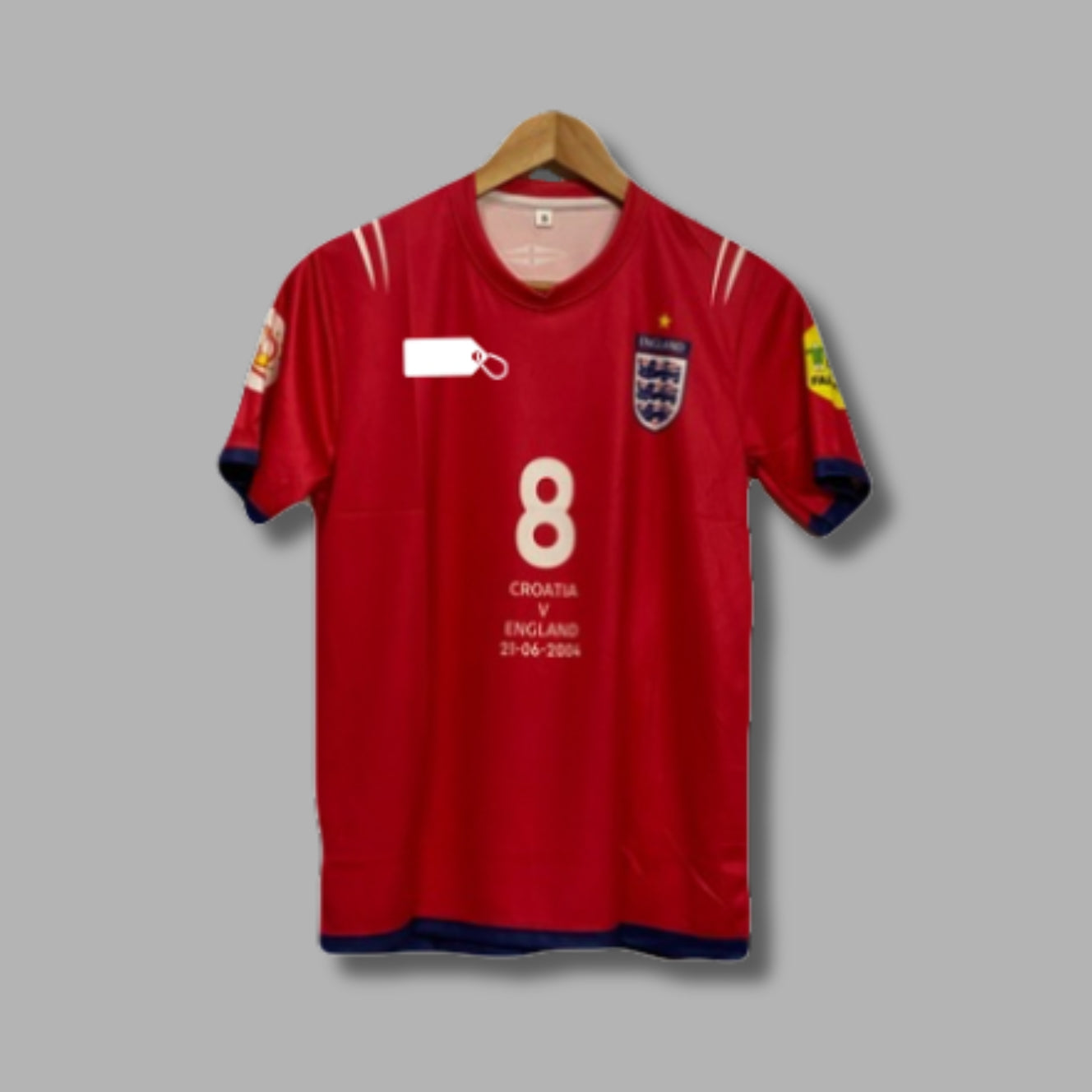 Scholes England 2004 Home jersey Half Sleeve Sublimation - P573 | Jersey Kada