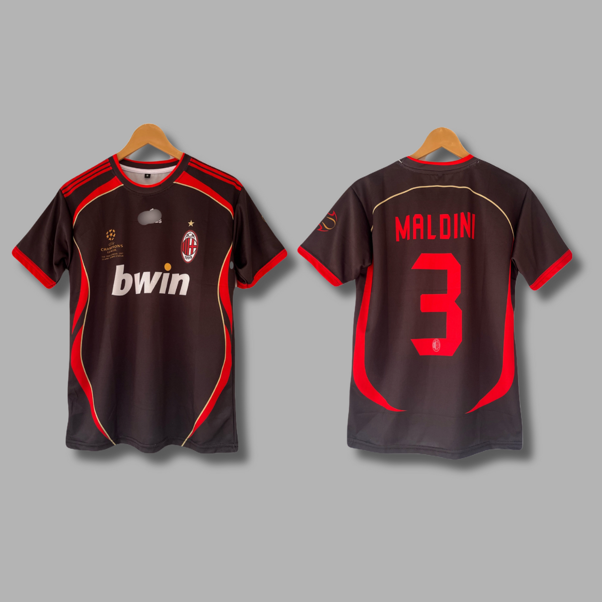 Ac Milan 2007 third kit Maldini Half Sleeve Sublimation - P13 | Jersey Kada