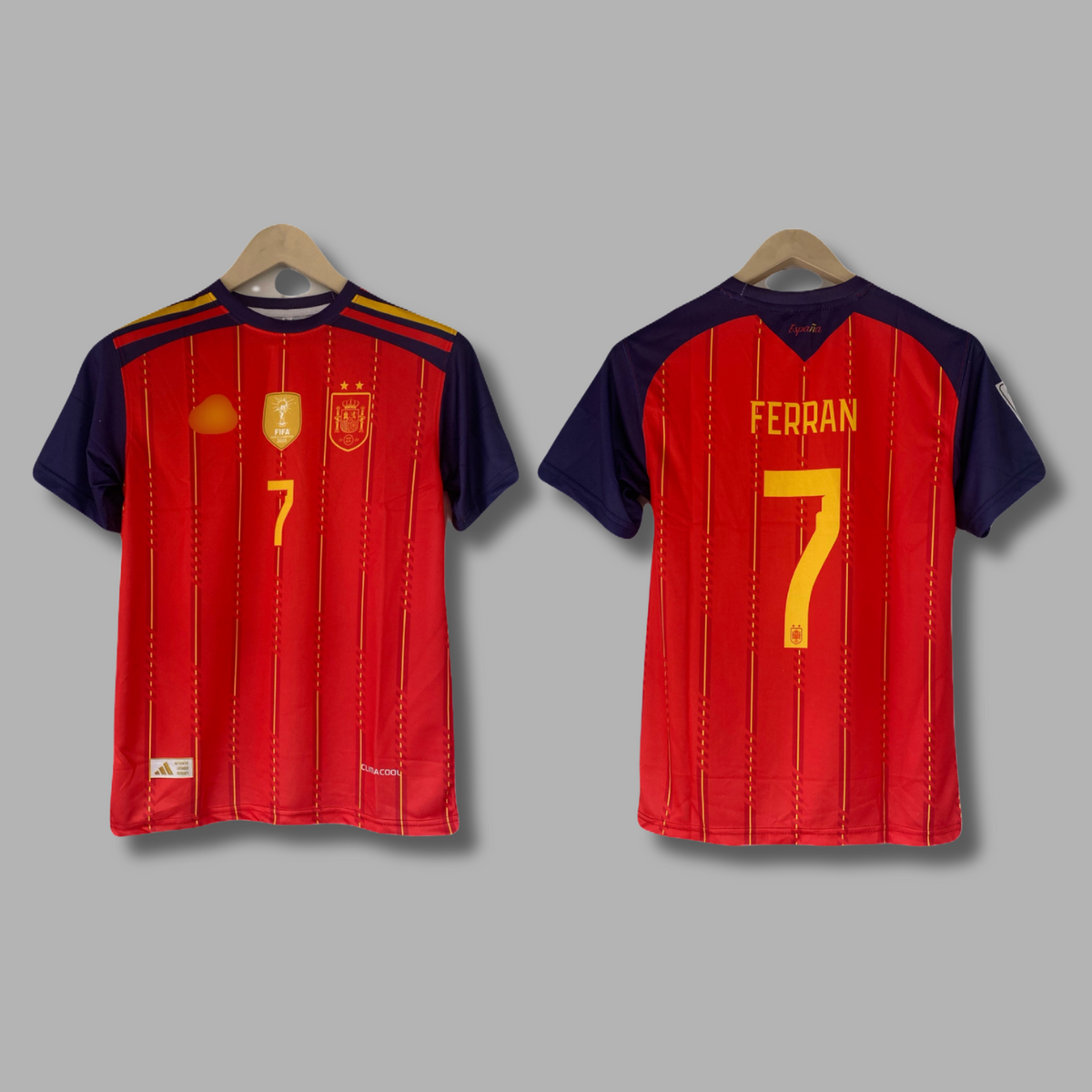 2 star Spain 2026 home Jersey Ferran torres - P2231 | Jersey Kada