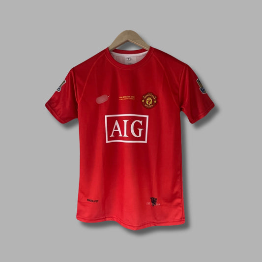 Man United 2008 UCL Final Edition Half Sleeve Embroidery | Jersey Kada