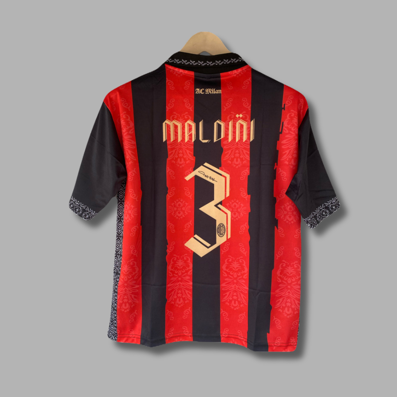 Maldini Ac Milan Five Sleeve Collar Sublimation- P2217 | Jersey Kada