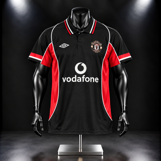 Manchester United 2000-01 third kit Beckham Halfsleeve collar Sublimation -P11 - Jersey Kada