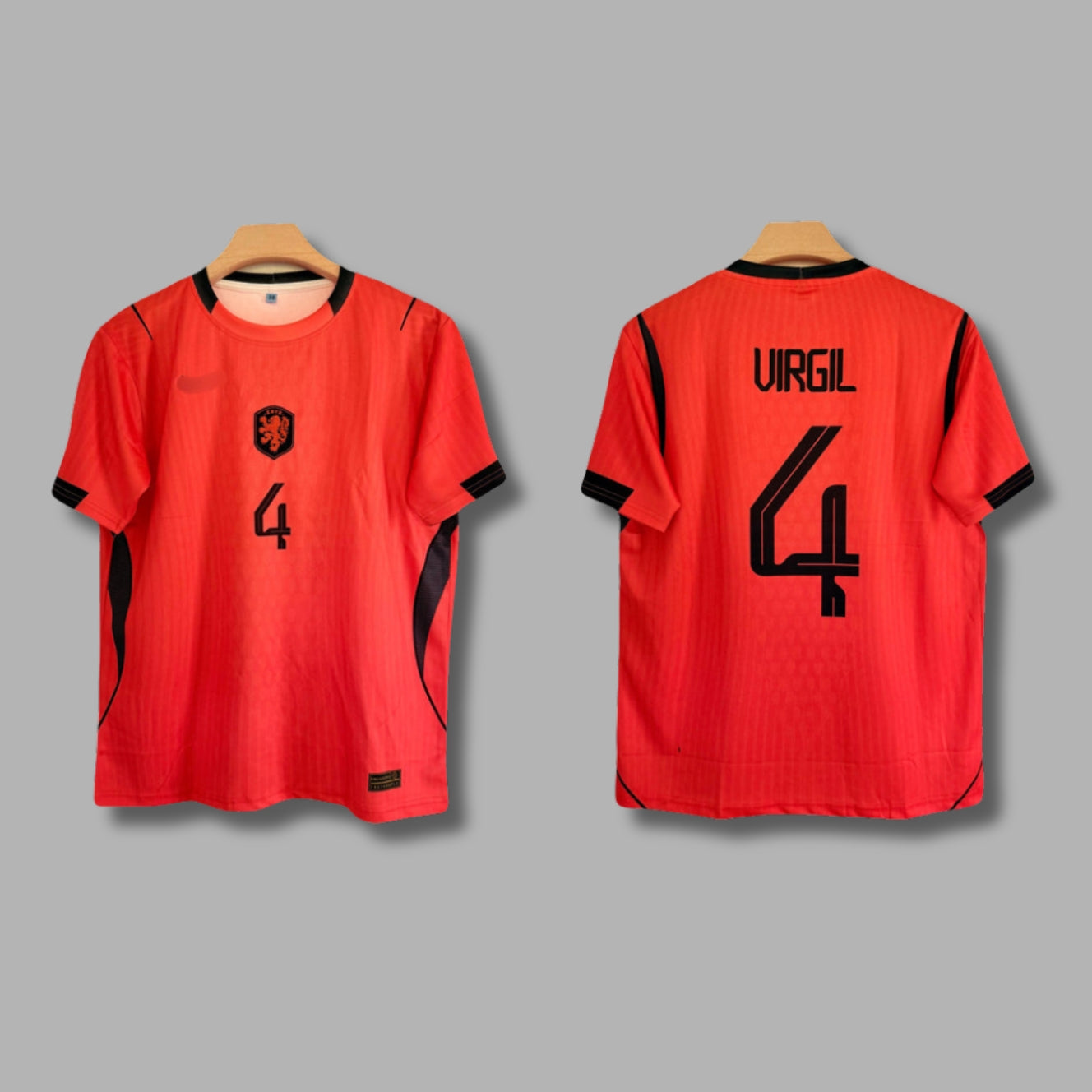 Netherland 2026 WorldCup Away Virgil Van dijik Half Sleeve Embroidery P1852 | Jersey Kada