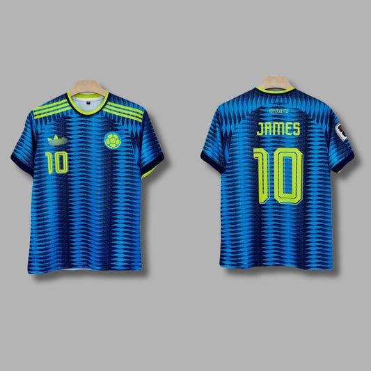 Columbia 2026 WorldCup Away D.James Half Sleeve Sublimation P1860 | Jersey Kada