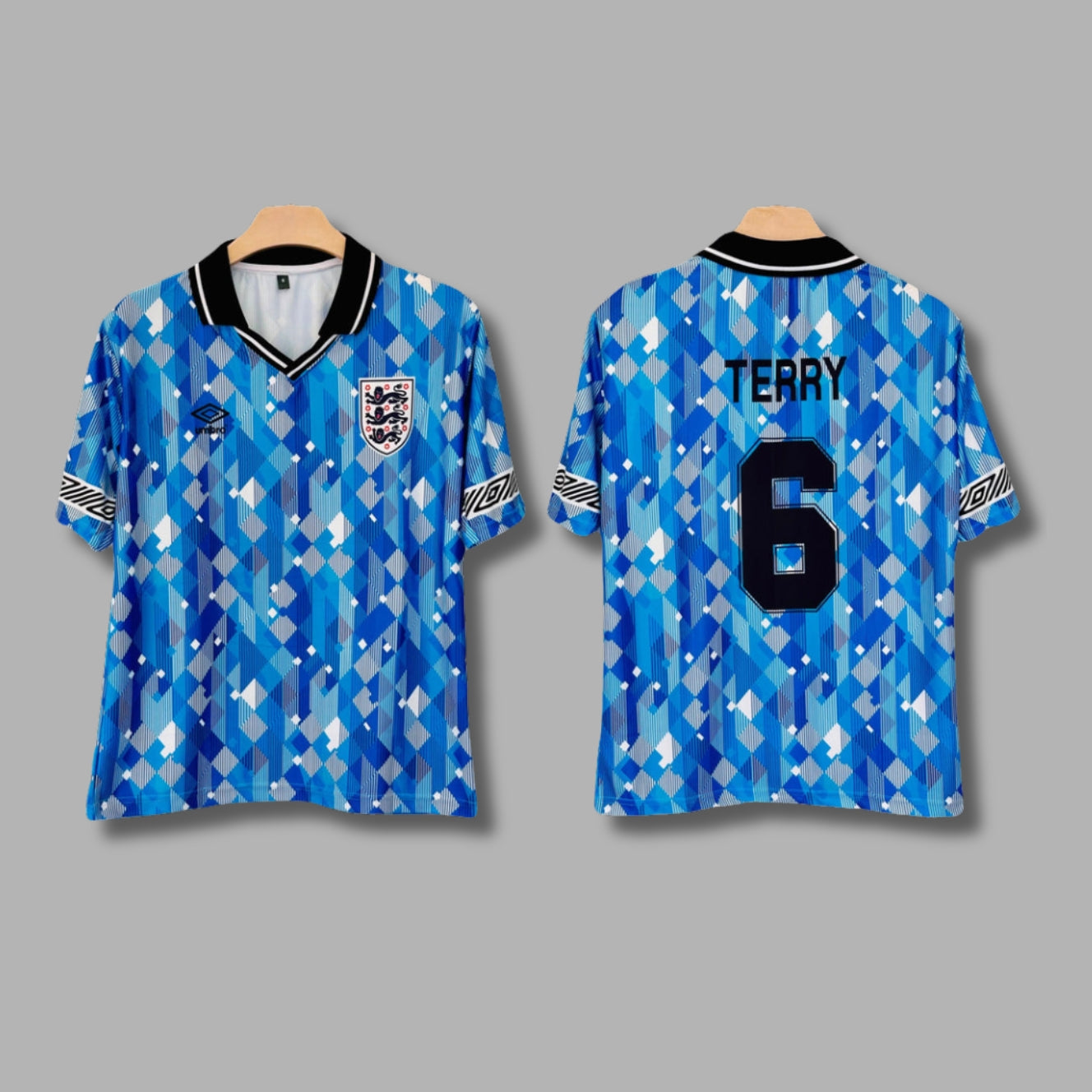 England Terry Five Sleeve Collar Sublimation- P2161 | Jersey Kada