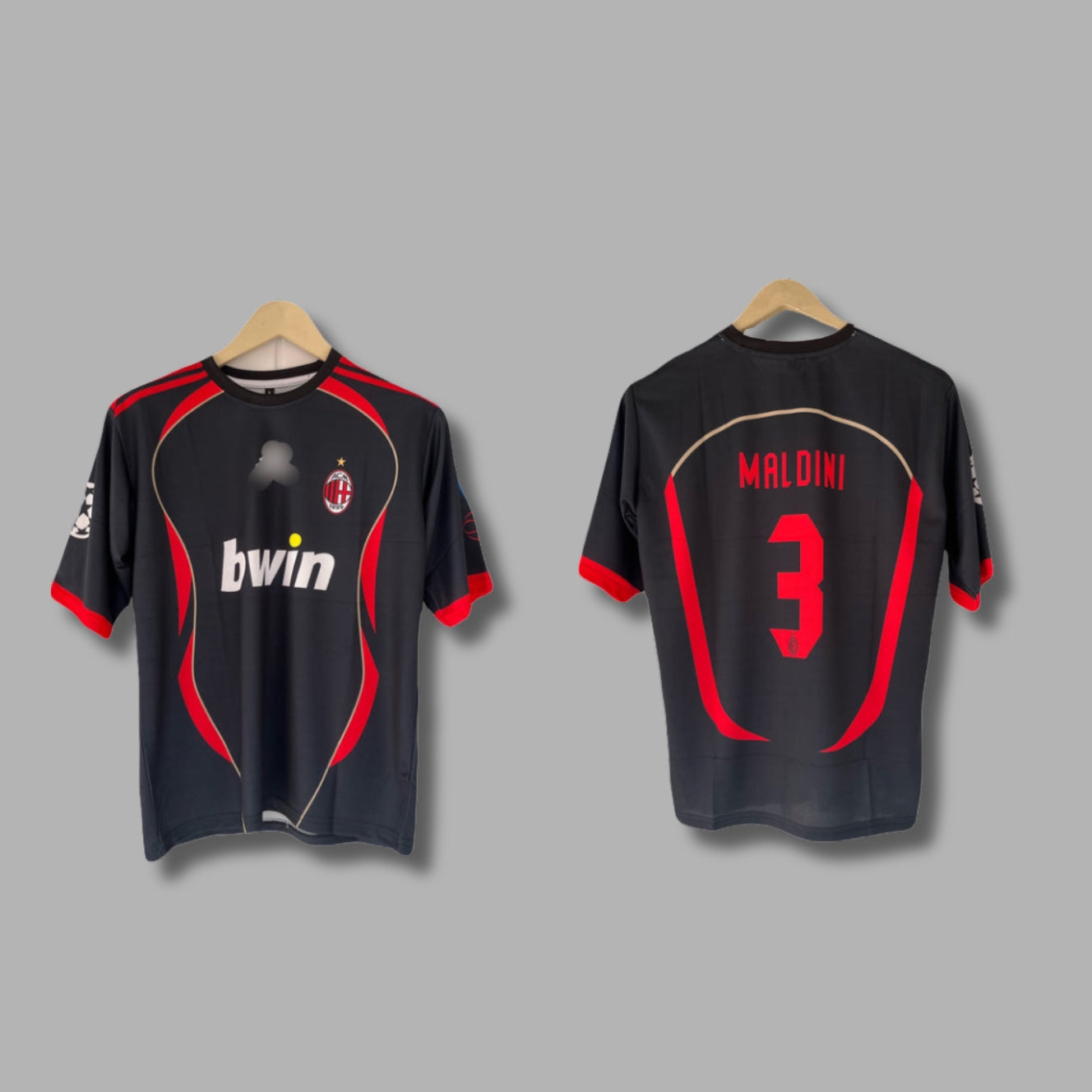 Ac Milan 2006-07 Third kit Maldini Five sleeve Roundneck Sublimation | Jersey Kada