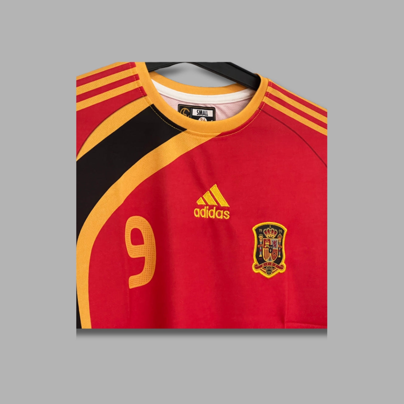 Spain 2009 home jersey Torres Half Sleeve Embroidery P642  |Jersey Kada