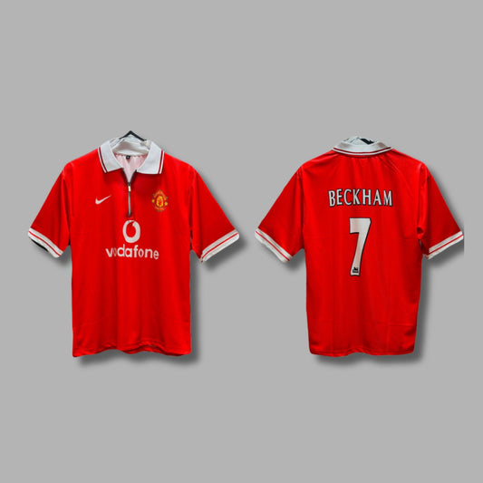 Man United Beckham Five Sleeve zip collar Sublimation Jersey P1179 | Jersey Kada
