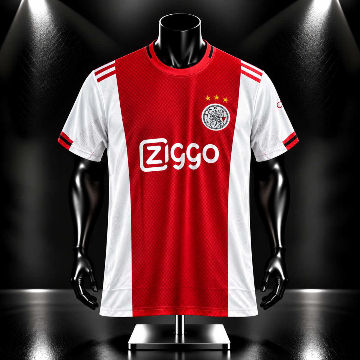 Ajax 2025/26 Home Plain Back Half Sleeve Embroidery - P1020 | Jersey Kada