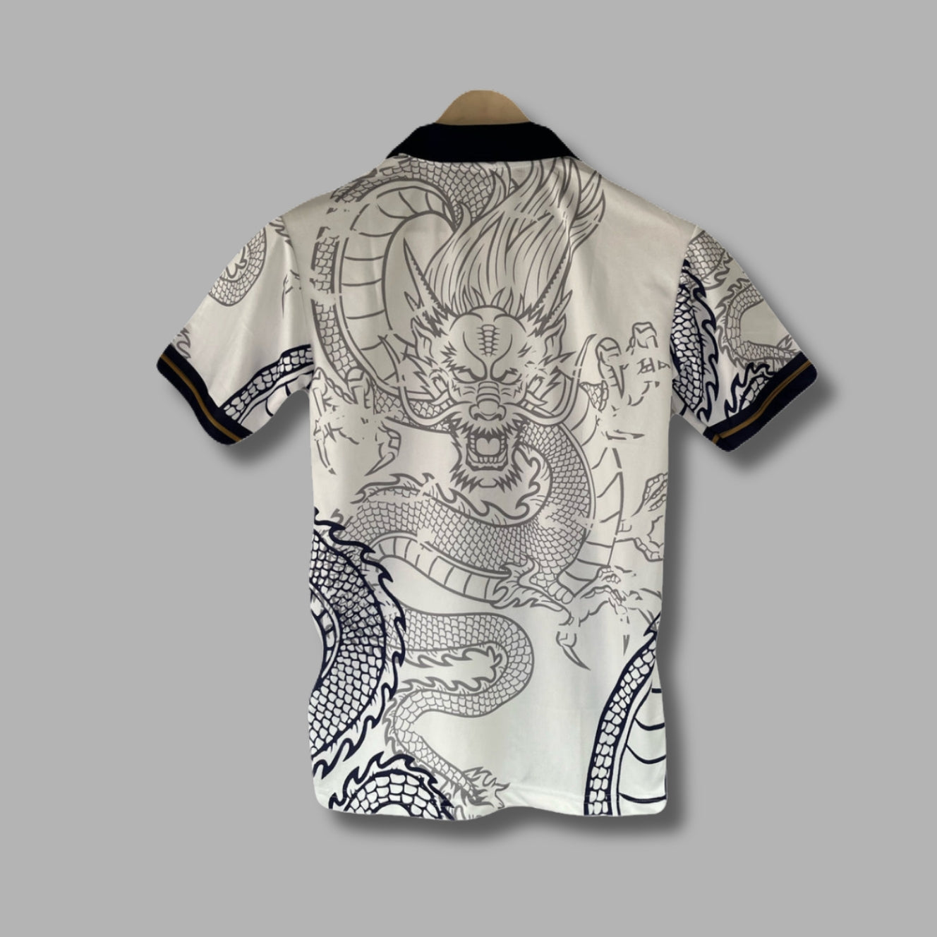 Real Madrid Dragon Edition Plane Back Half Sleeve Collar Embroidery P1848 | Jersey Kada