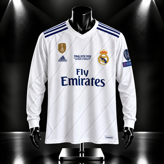 Real Madrid 2018 UCL FINAL  Ronaldo Full Sleeve Embroidery P406 | Jersey Kada