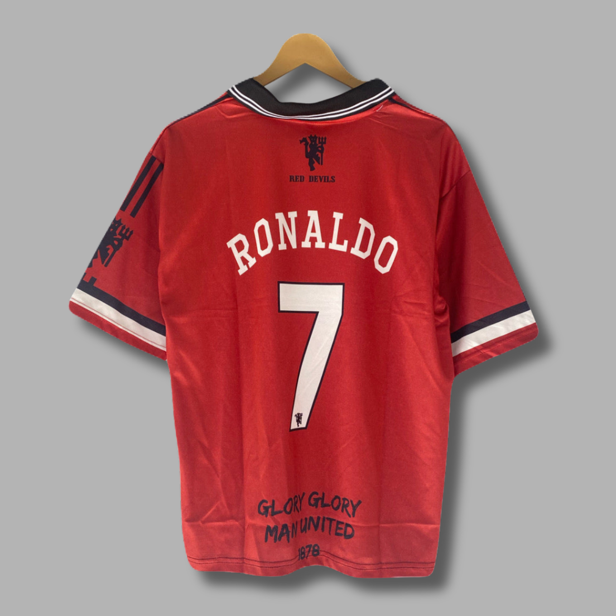 Ronaldo Manchester united Five Sleeve collar Sublimation Jersey | Jersey Kada