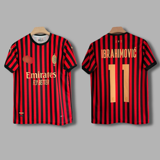Ac Milan 120th Anniversary Special Edition Kit Ibrahimovic Half Sleeve - P1221 | Jersey Kada