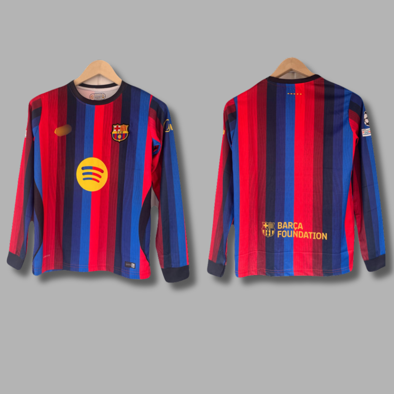 Barcelona 2026/27 Home Plain Back Full Sleeve Embroidery -P2292 | Jersey Kada