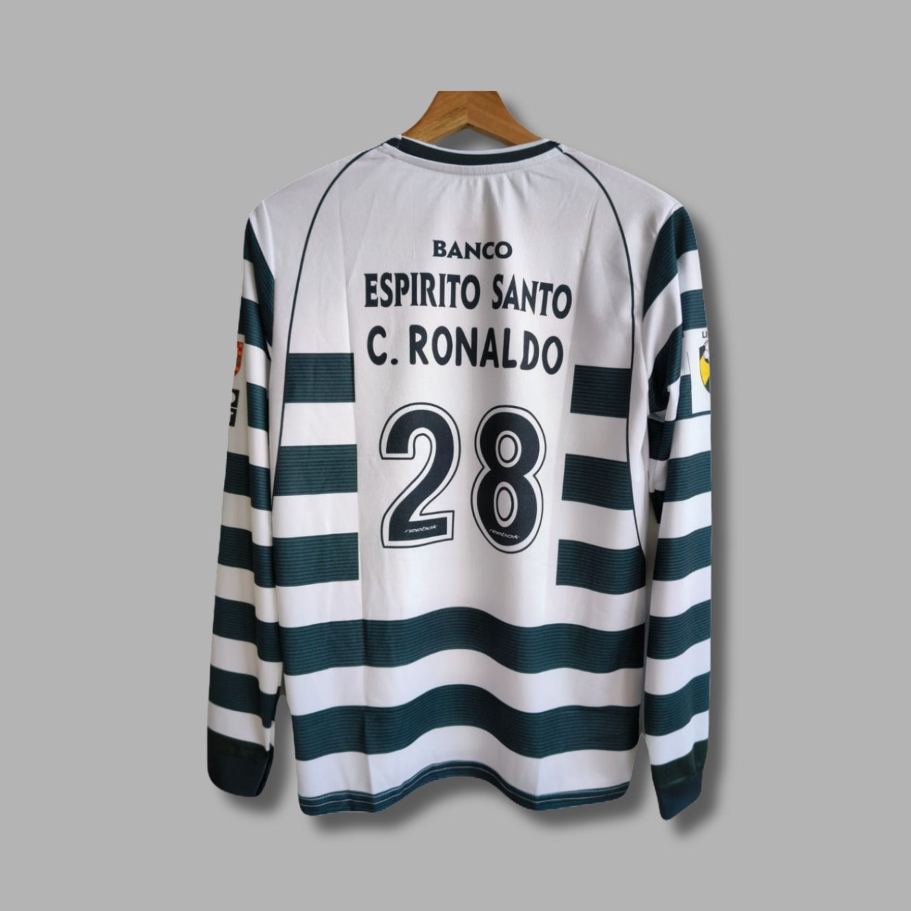 Sporting Lisbon Ronaldo vintage Full Sleeve Embroidery P371 | Jersey Kada
