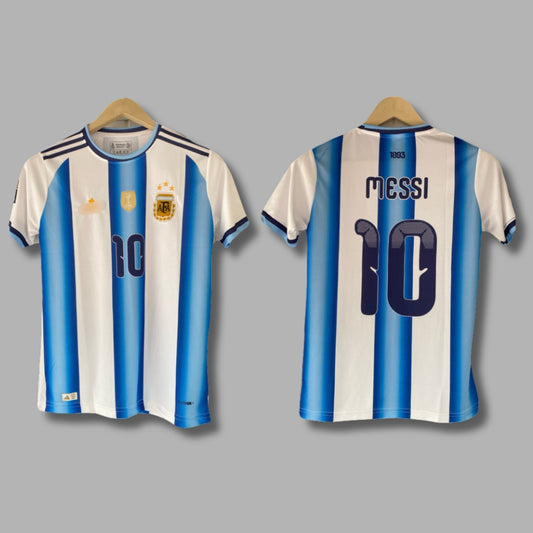 Argentina 2026 WorldCup Messi Half Sleeve Embroidery - P2078 | Jersey Kada
