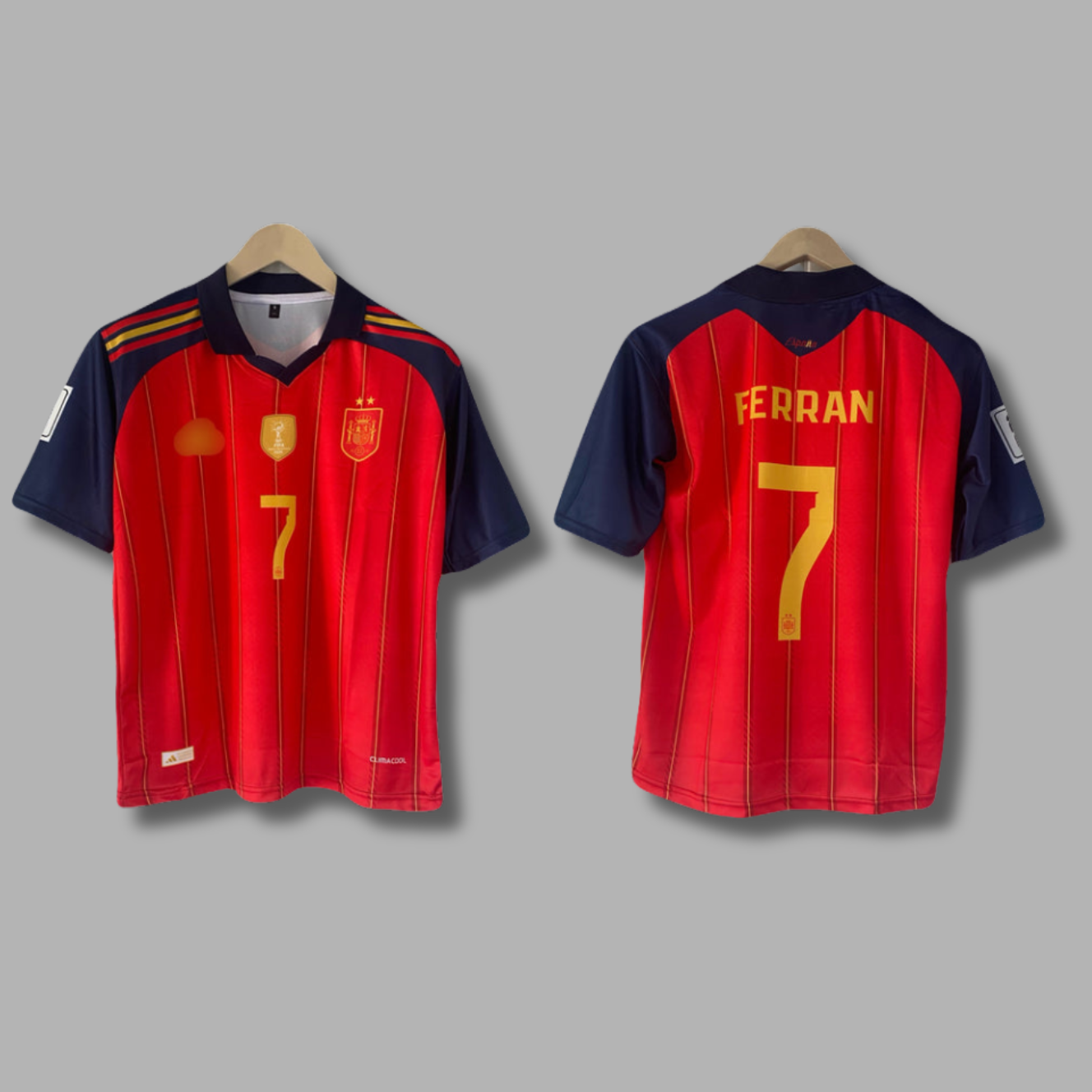 Ferran Spain 2 Star Five Sleeve Collar Sublimation- P2366 | Jersey Kada
