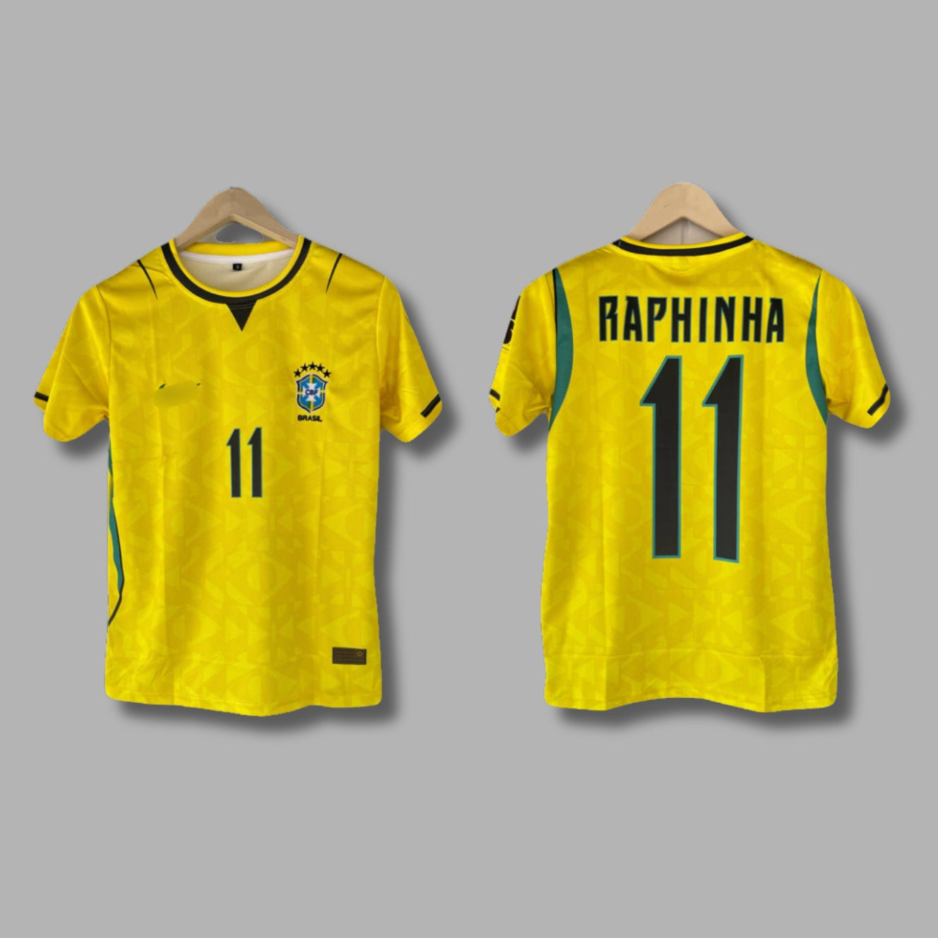 Brazil 2026 WorldCup Raphinha Home Half Sleeve Embroidery | Jersey Kada
