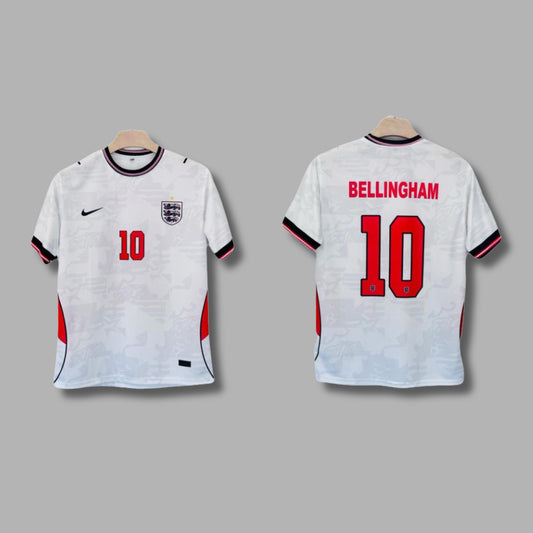 England 2026 World Cup Home Bellingham Half Sleeve Sublimation - P1472 | Jersey Kada