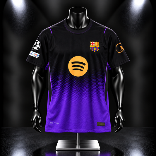 Lamine Yamal Barcelona 2026-27 Away Half Sleeve Embroidery- P2368 | Jersey Kada
