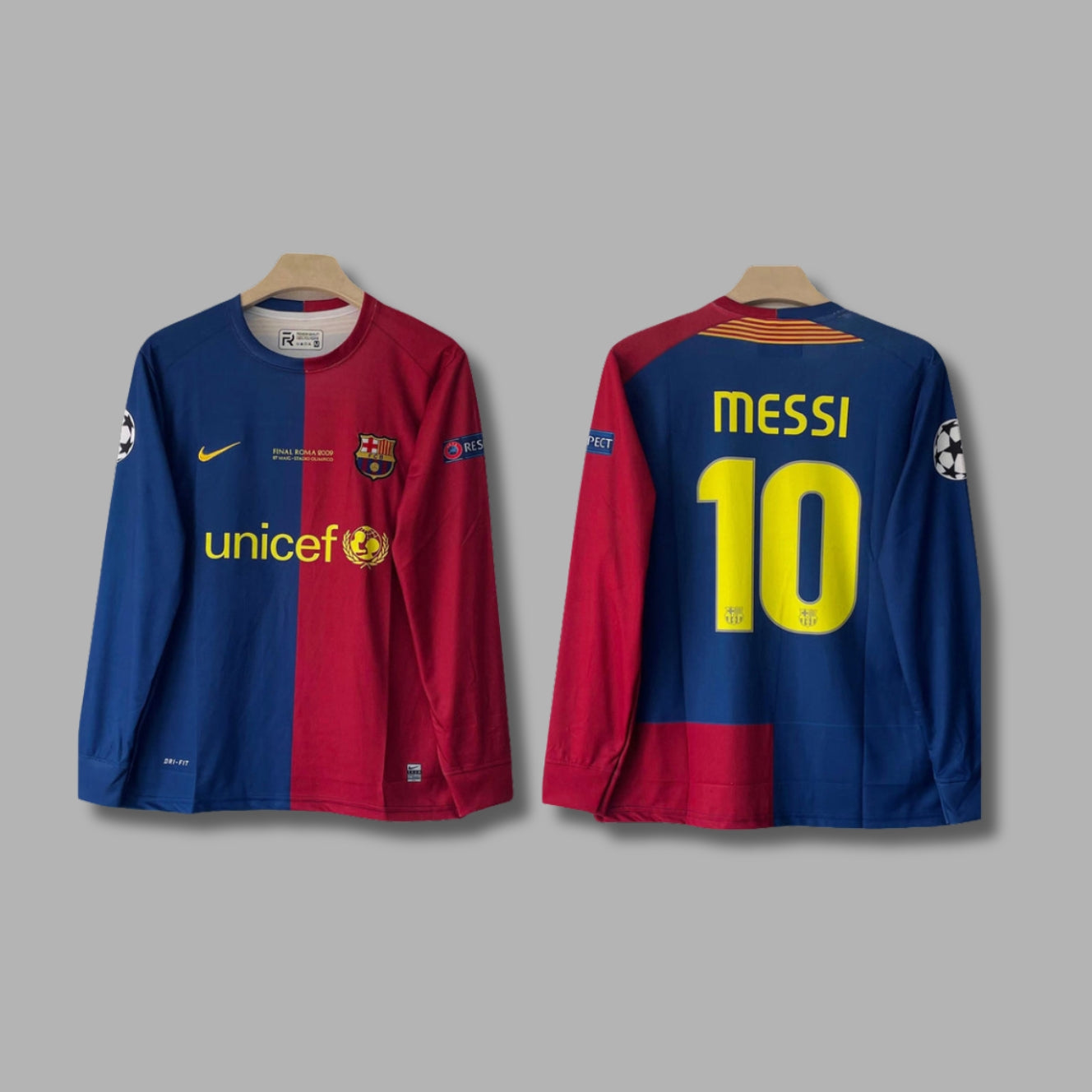 Barcelona Messi 2008-09 home jersey Full Sleeve Embroidery-P1328 | Jersey Kada