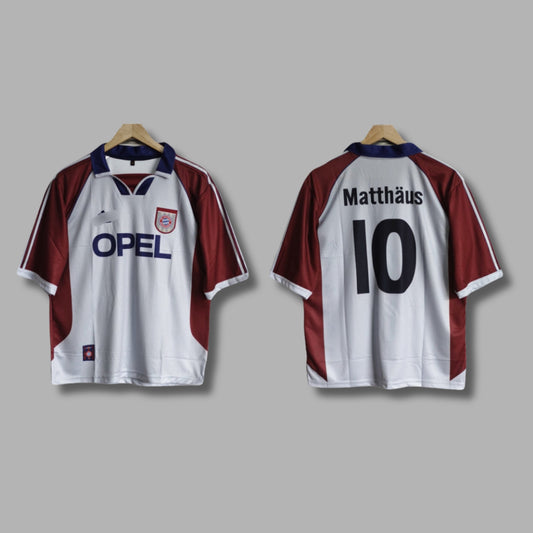 Bayern Munich Away 1998-99 Matthaus Five Sleeve Collar Embroidery | Jersey Kada