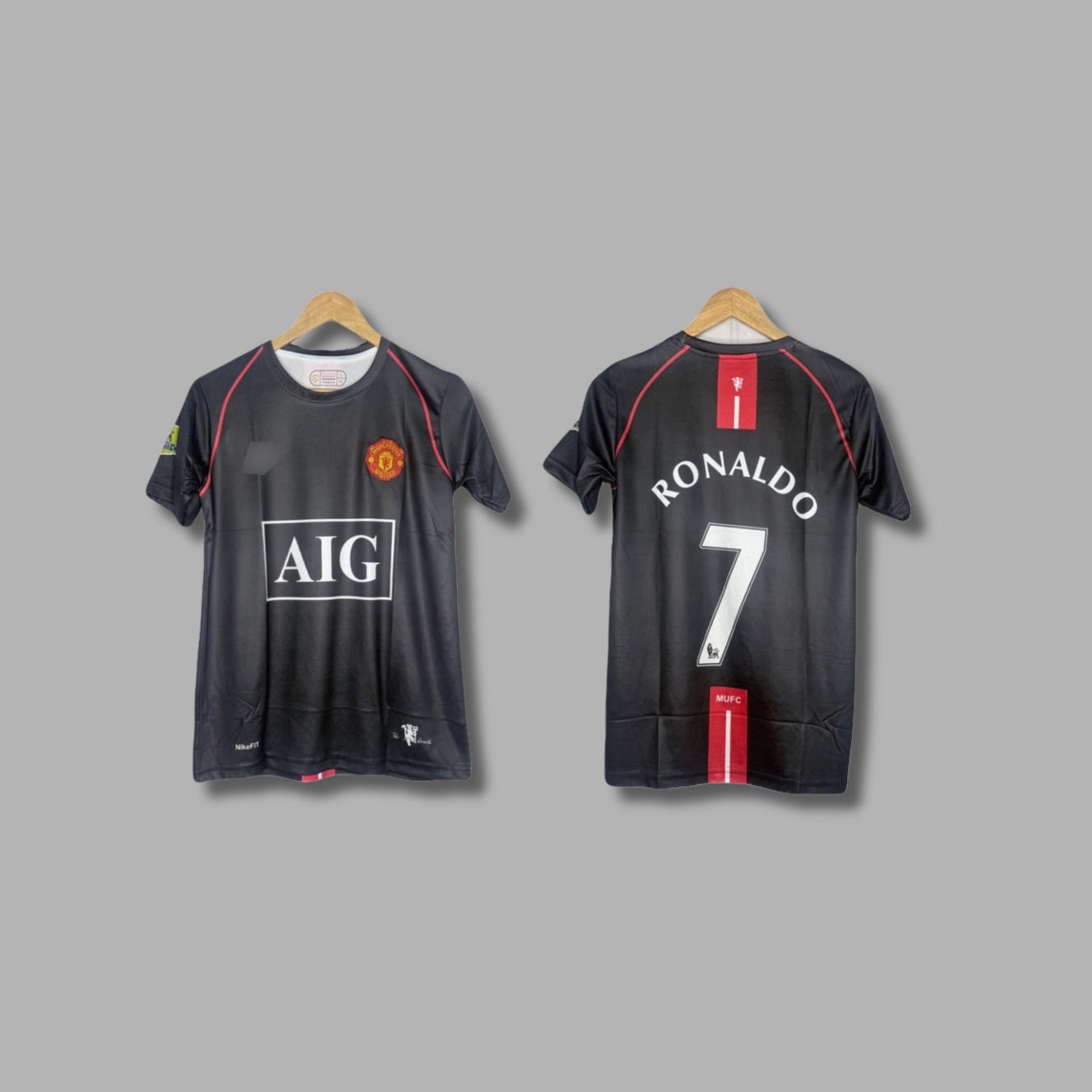 Man United 2007/08 Away Kit Ronaldo Half Sleeve Embroidery- P963 | Jersey Kada