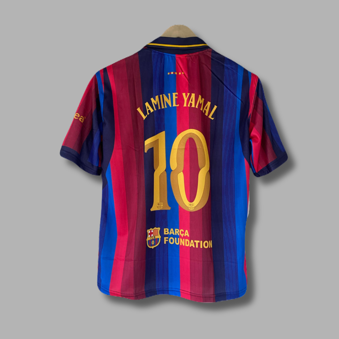 Lamine Yamal Barcelona 2026-27 Home Five Sleeve Collar Sublimation - P2342 | Jersey Kada