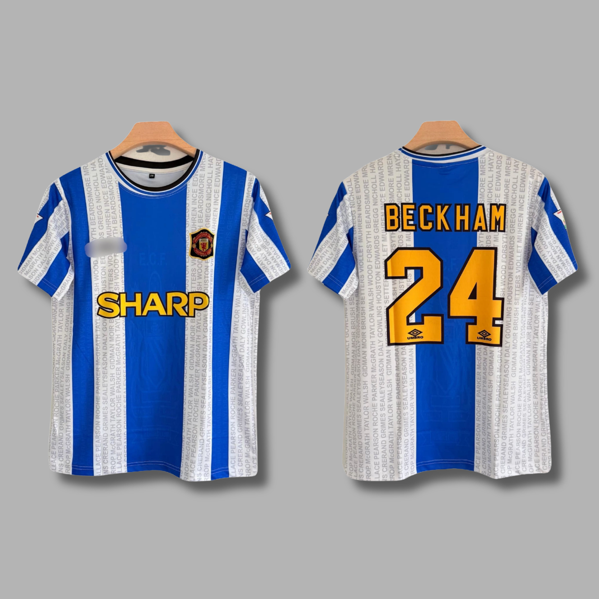 Beckham manchester united Half Sleeve embroidery jersey - P2171 | Jersey Kada