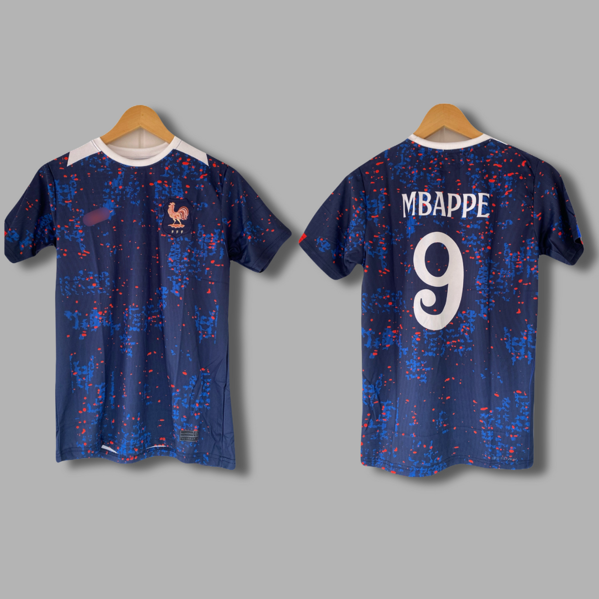 Mbappe France training Half Sleeve embroidery jersey - P2083 | Jersey Kada