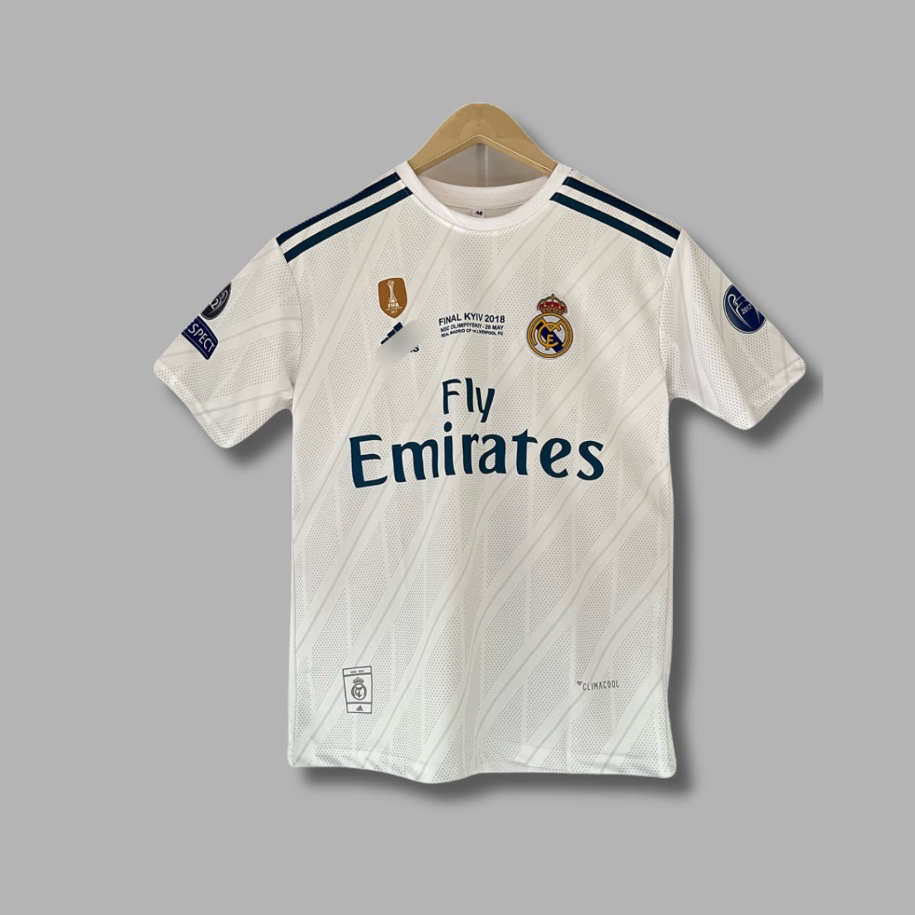 Real Madrid Ronaldo 2018 UCL Final Edition Half Sleeve Embroidery | Jersey Kada